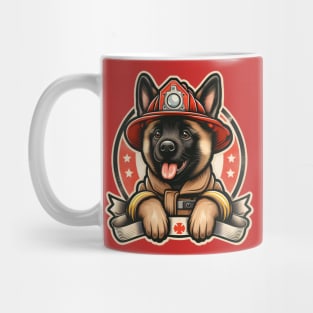 Belgian Malinois Fire fighter Mug